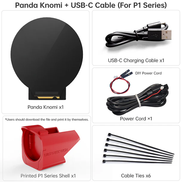 Panda Knomi with USB C for P1
