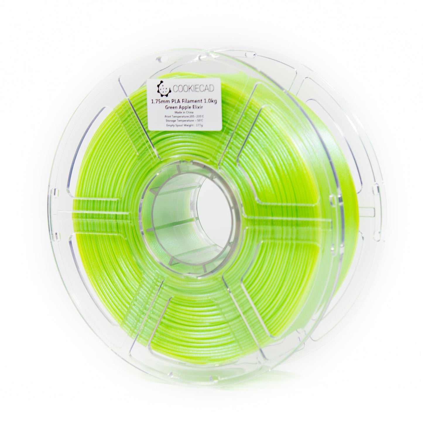 PLA Cookiecad Green Apple Elixir PLA Filament 1.75mm, 1kg