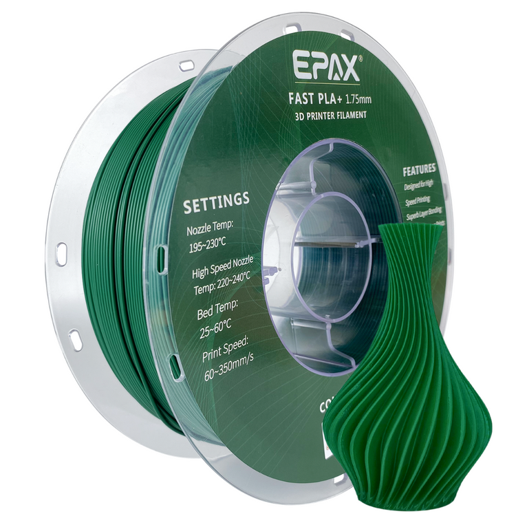 EPAX Pine Green Fast PLA+ 1.75mm Filament 1kg