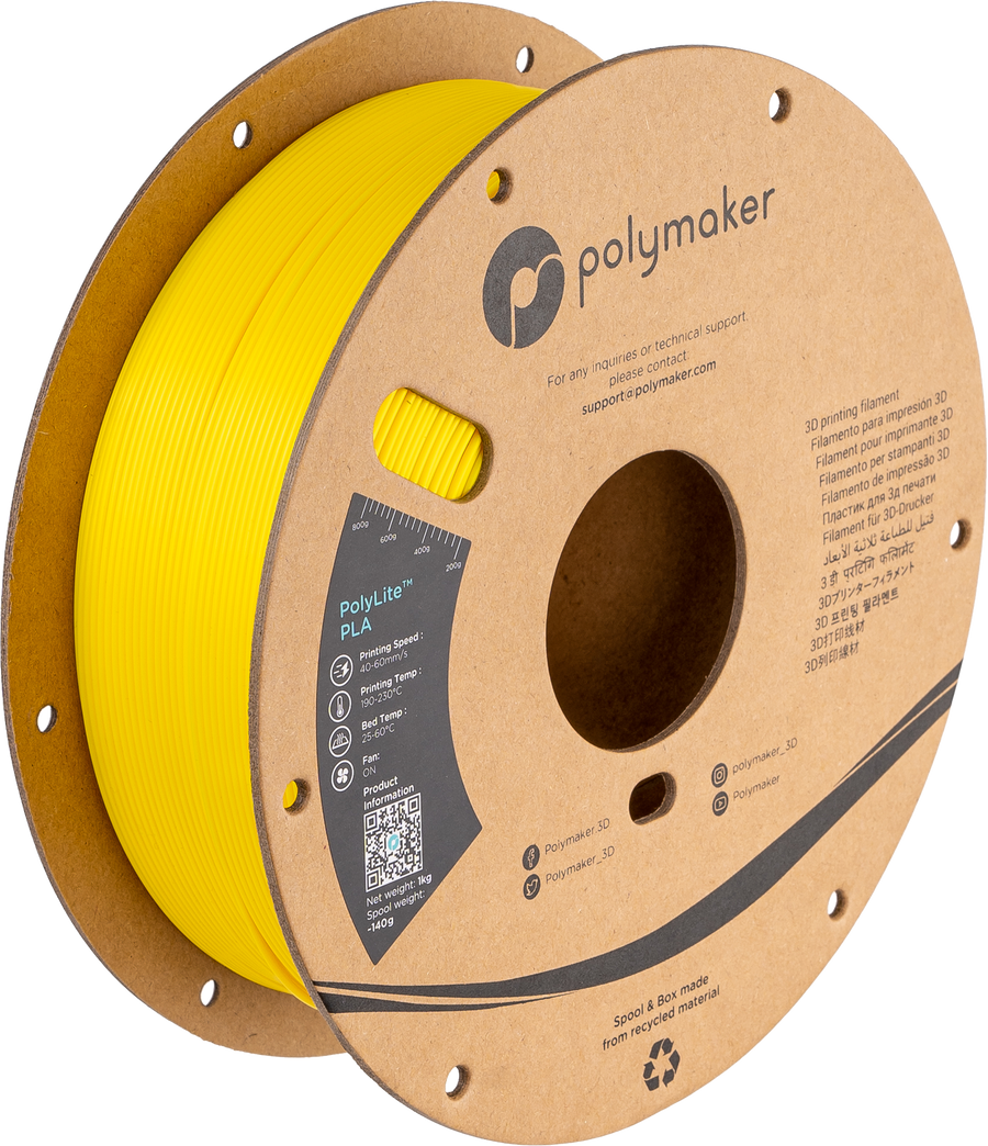 PolyLite PLA Silk Yellow
