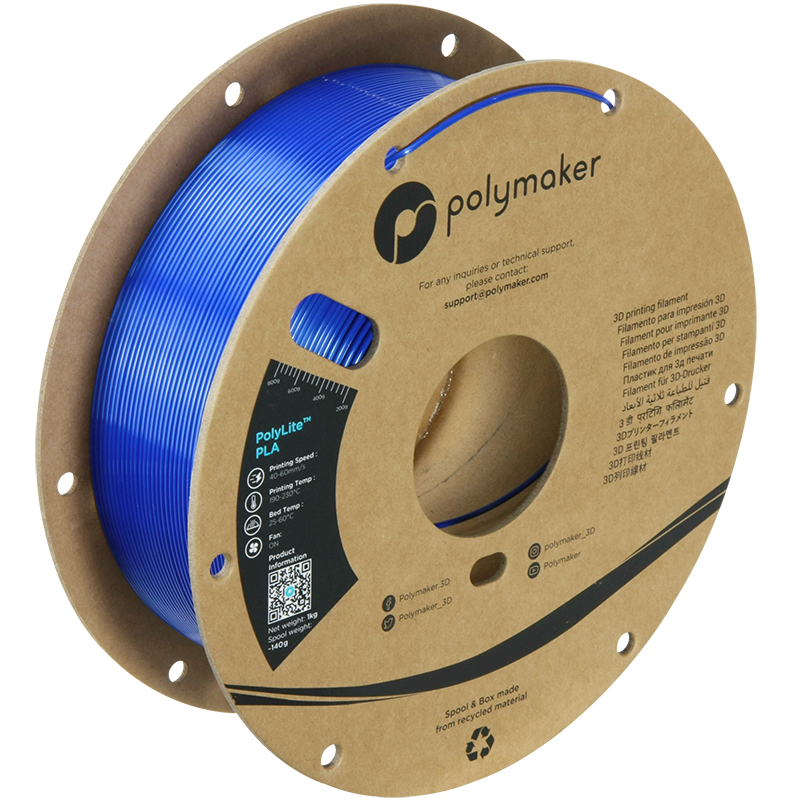 PolyLite PLA Silk Dark Blue