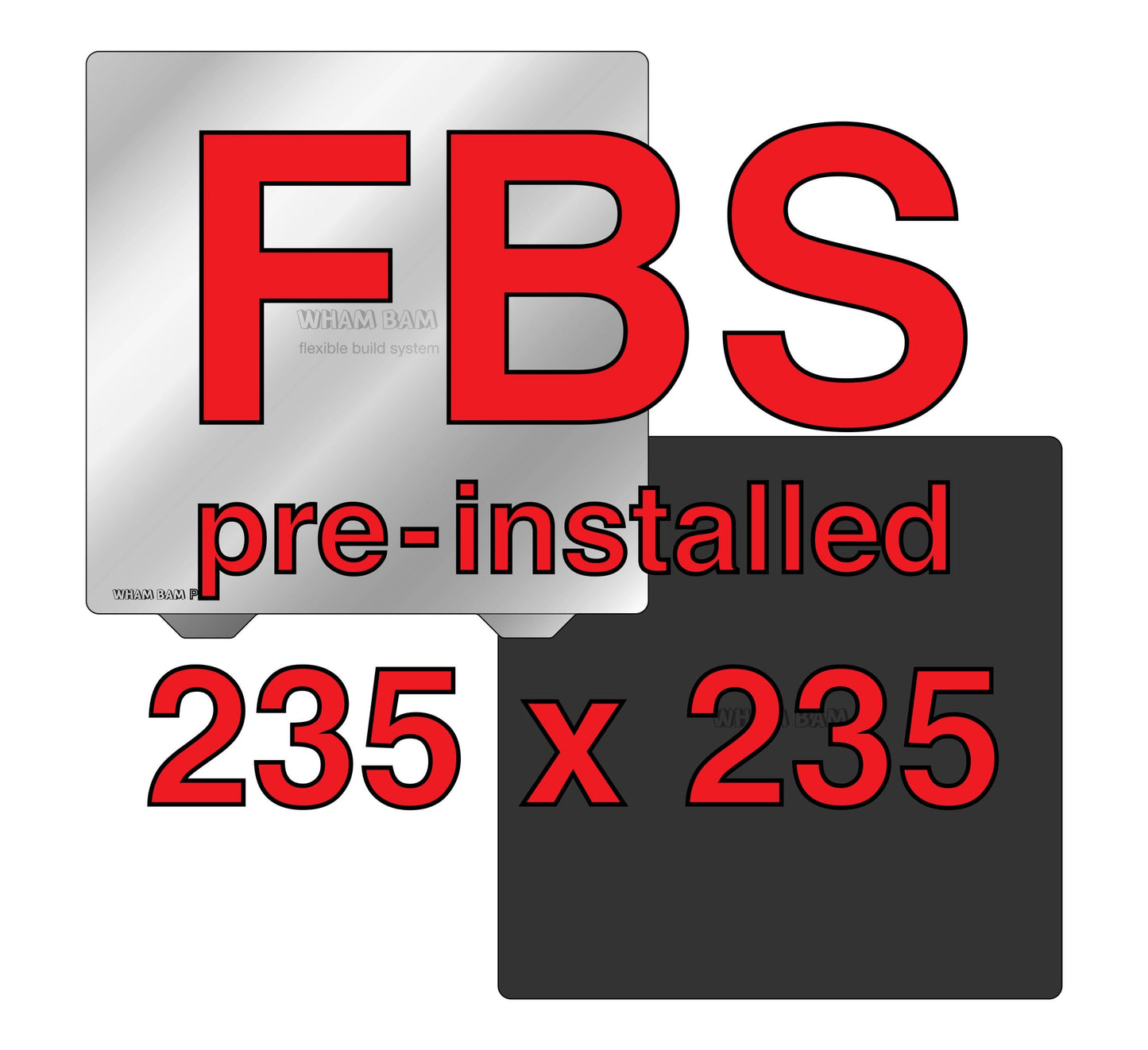 WhamBam 235 x 235 Kit with Pre-Installed PEX Build Surface