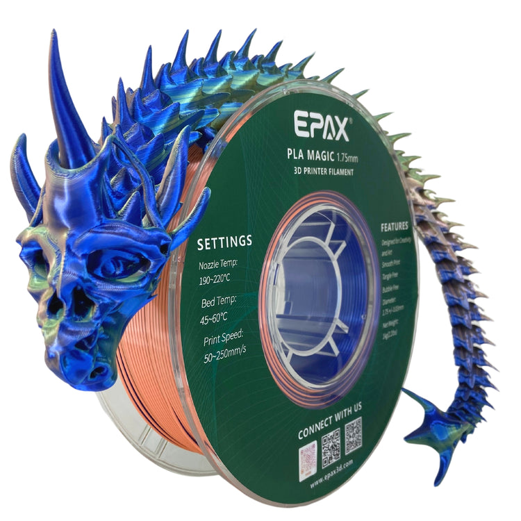 EPAX Magic Bayou Tri-Color Silk PLA 1.75mm Filament 1kg