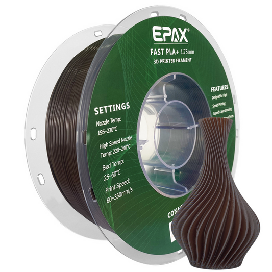 EPAX Dark Chocolate Brown Fast PLA+ 1.75mm 1KG
