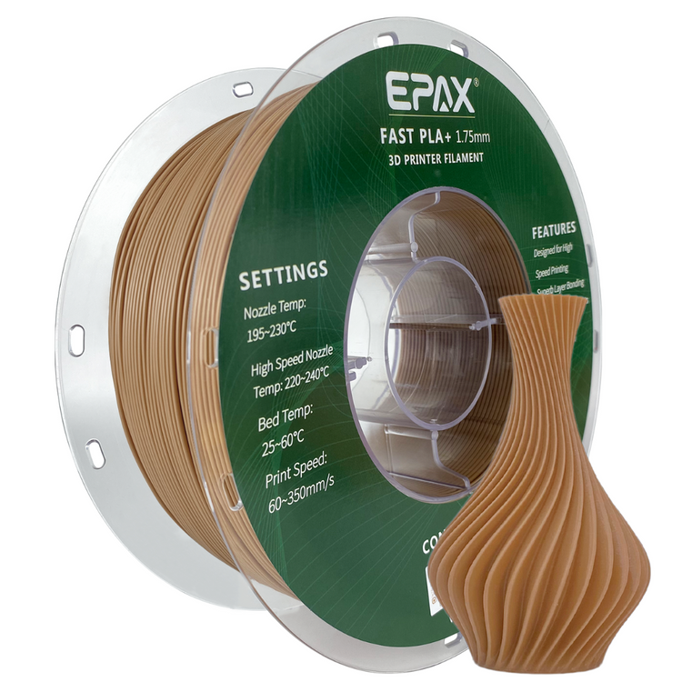 EPAX Light Brown PLA+ 1.75mm Filament 1kg