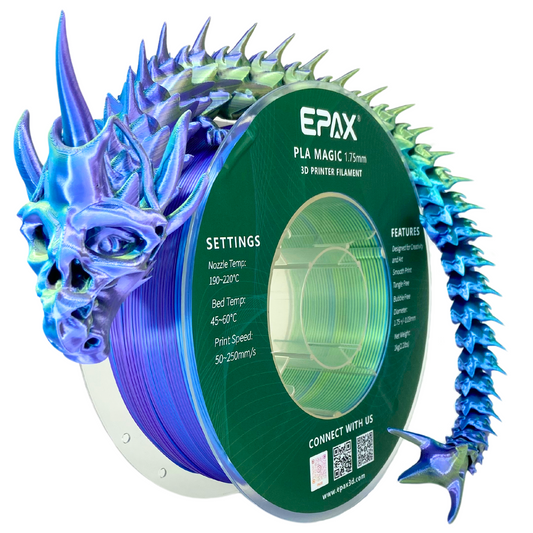 EPAX Magic Mermaid Tri-Color Silk PLA 1.75mm 1KG