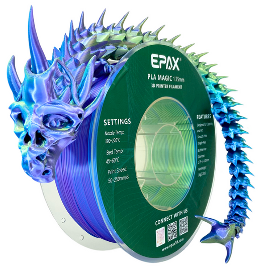 EPAX Magic Mermaid Tri Tone Silk PLA 1.75mm Filament 1kg