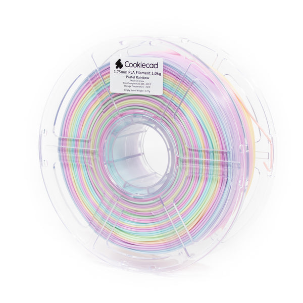 PLA Cookiecad Pastel Rainbow PLA Filament 1.75mm, 1kg