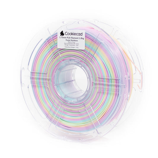 PLA Cookiecad Pastel Rainbow PLA Filament 1.75mm, 1kg