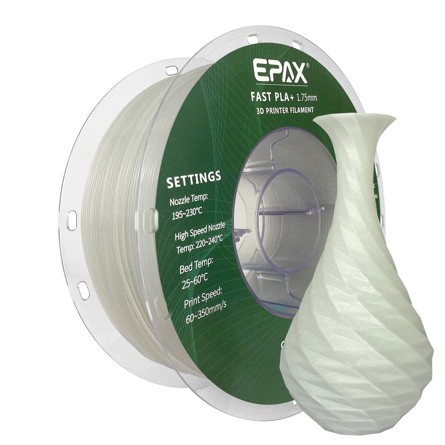 EPAX Luminous Blue Fast PLA+ 1.75mm 1KG