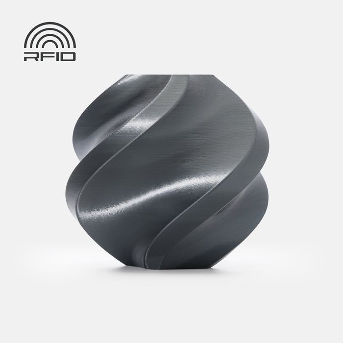 Bambu PLA Silk+ Titan Grey With Spool