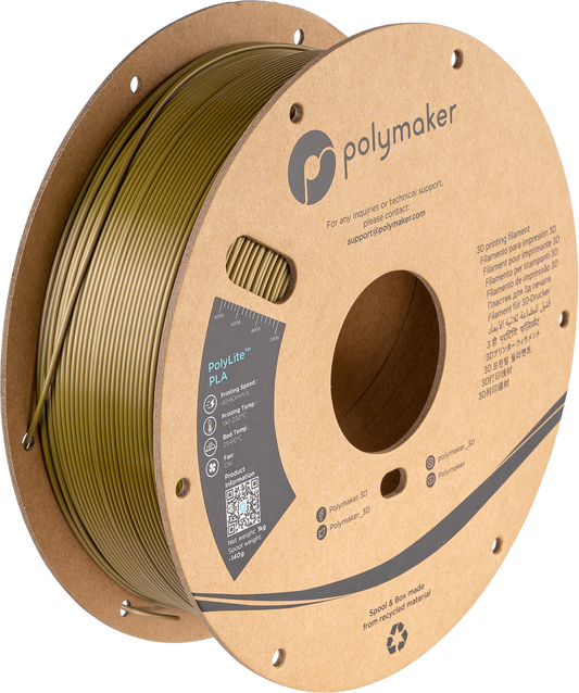 PolyLite PLA Silk Brass