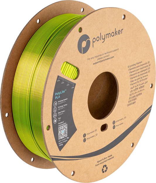 PolyLite PLA Dual Silk Aubergine