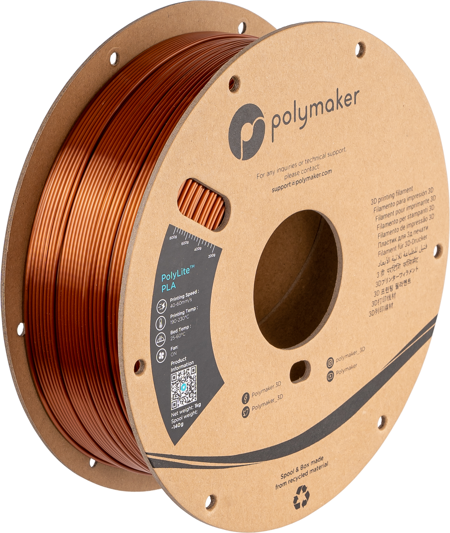 PolyLite PLA Silk Bronze