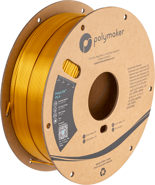 PolyLite PLA Silk Gold
