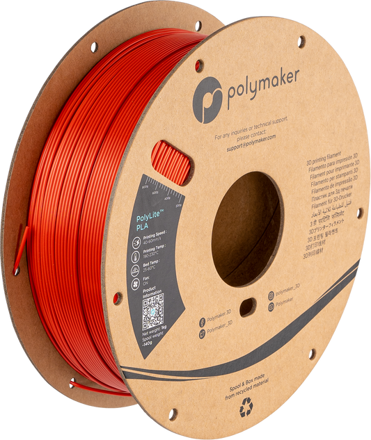 PolyLite PLA Silk Red