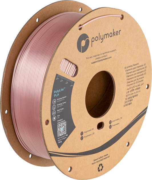 PolyLite PLA Silk Rose Gold