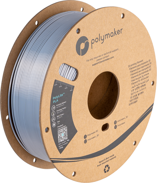 PolyLite PLA Silk Silver