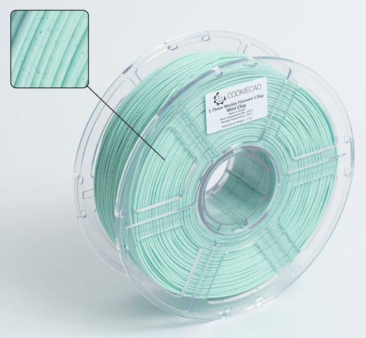 CookieCad Mint Chip Marble PLA Filament 1.75mm, 1kg